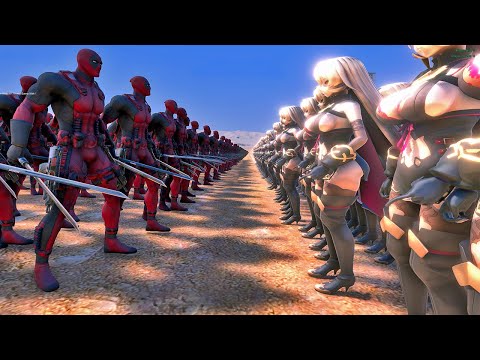 8.000 NUI SOCIRI vs 10.000 DEADPOOLS | Ultimate Epic Battle Simulator | UEBS