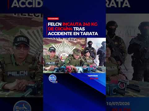FELCN incauta 240 kg de c0c4ín4 tras accidente en Tarata