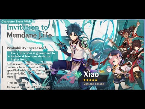 Genshin Impact | Worst Unlucky f2p Player | Xiao Pulls Gone Wrong😭