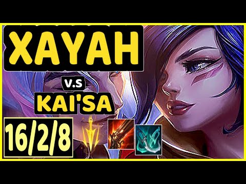 FREEZE (XAYAH) vs KAI'SA - 16/2/8 KDA BOTTOM ADC GAMEPLAY - EUW Ranked GRANDMASTER