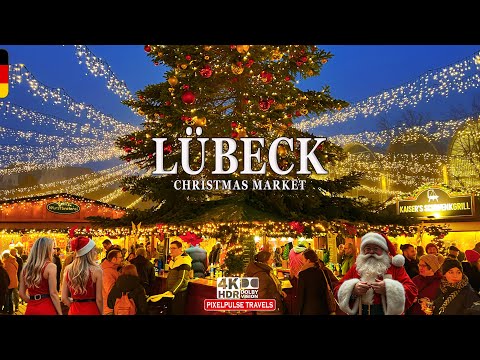 Lübeck Christmas Market Walk 2025 | 4K Magical German Christmas Vibes