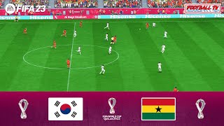 FIFA 23 | South Korea vs Ghana | FIFA World Cup Qatar 2022 | Group Stage | PC Gameplay