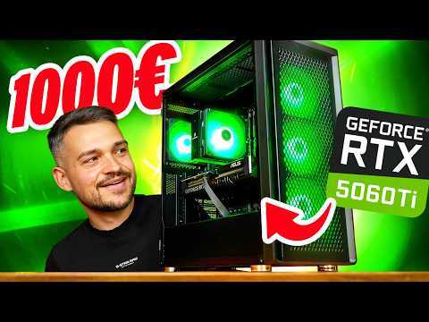 1000 - 1200€ GAMING PC mit RTX 5060Ti!! Zusammenbau & Test (2025)