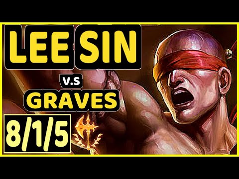 CARIOK (LEE SIN) vs GRAVES - 8/1/5 KDA JUNGLE CHALLENGER GAMEPLAY - BR