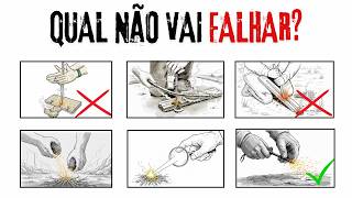 Todas as Técnicas de Fazer Fogo — Da Pior à Melhor (Qual Você Pode Confiar Quando Tudo Dá Errado?)