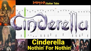 Nothin&#39; For Nothin&#39; - Cinderella - Guitar + Bass TABS Lesson