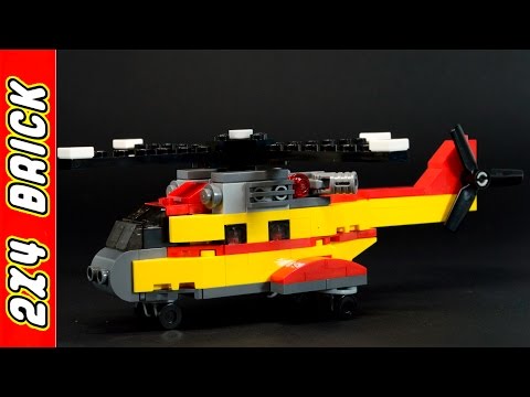 Vidéo LEGO Creator 31029 : L'hélicoptère cargo