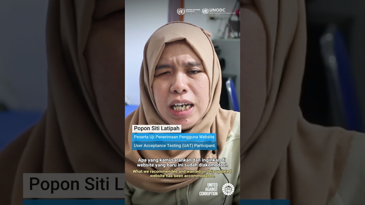 User Acceptance Testing Aksesibilitas dan Inklusif Disabilitas Website Akademi Anti-Korupsi | UNODC