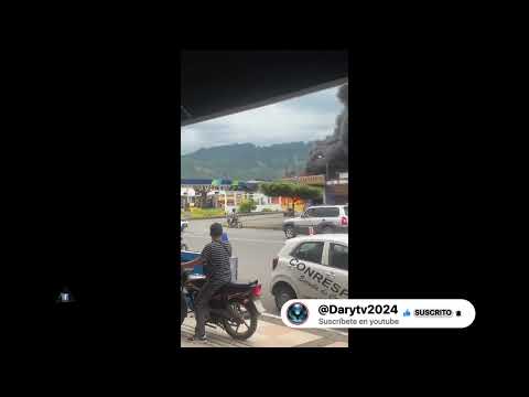 Incendio en la gasolinera del Sindicato de Choferes de #lamana