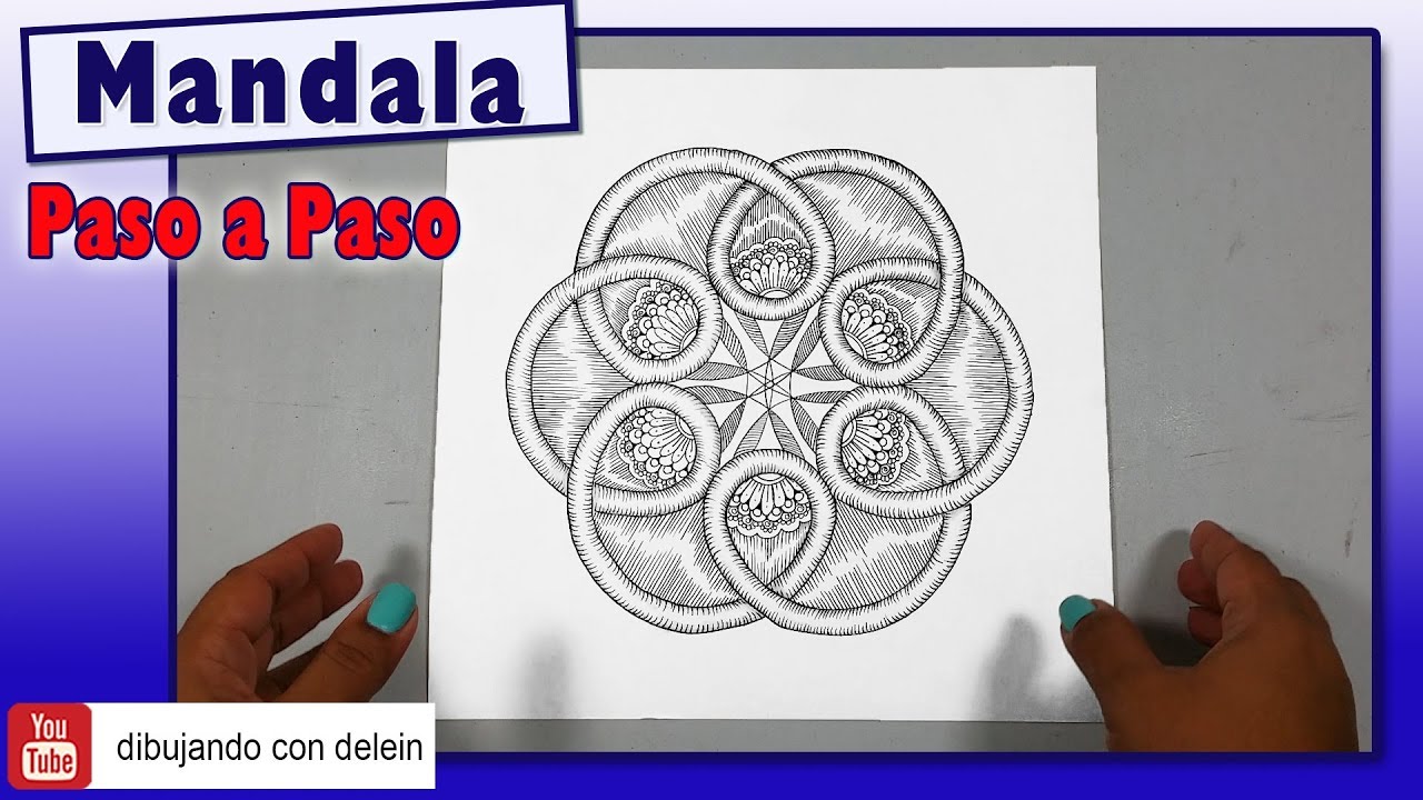 Como dibujar un Mandala Geométrico paso a paso, Mandala #22
