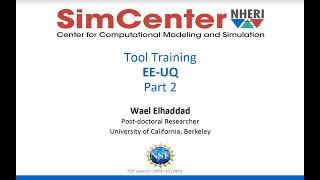 SimCenter | EE-UQ Tool Training - Day 2, June 18, 2020