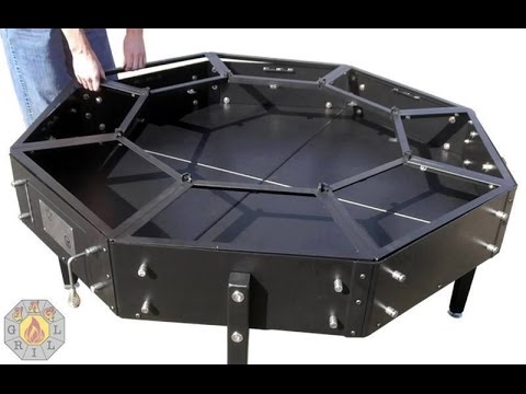 Octagonal Jag Grill BBQ Table