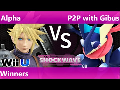 SW Plano 88 - VLN | Alpha (Cloud) vs P2P with Gibus (Greninja) Winners - Smash 4