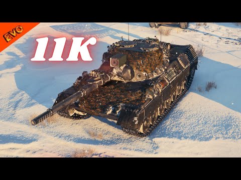 Leopard 1  11K Damage 6 Kills & Leopard 1  10.5K Dmg 8 Kills WoT Gameplay