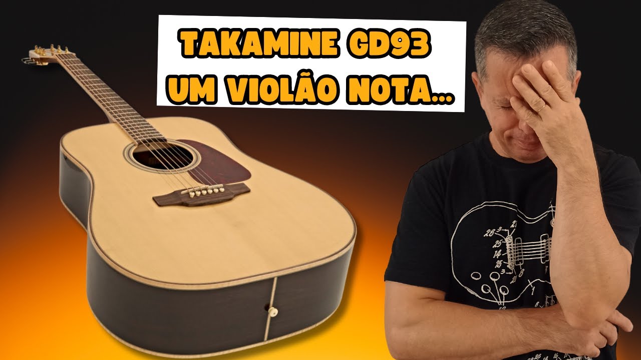 Mais um de peso...Violão Takamine GD93 👀