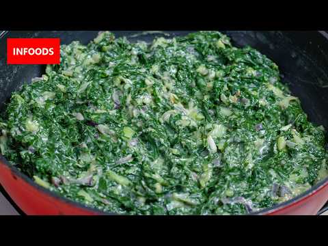 Creamed Spinach Recipe | How to Make Creamed Spinach | Infoods