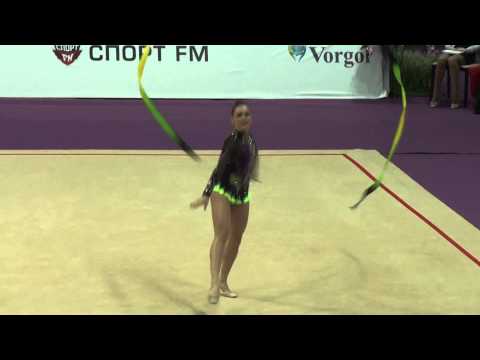 Milacic Milena, Serbia, ribbon. Grand Prix Qualification, Moscow, 2015