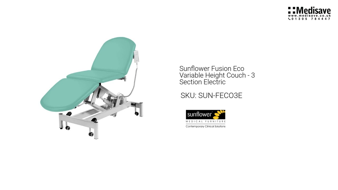 Sunflower Fusion Eco Variable Height Couch 3 Section Electric SUN FECO3E