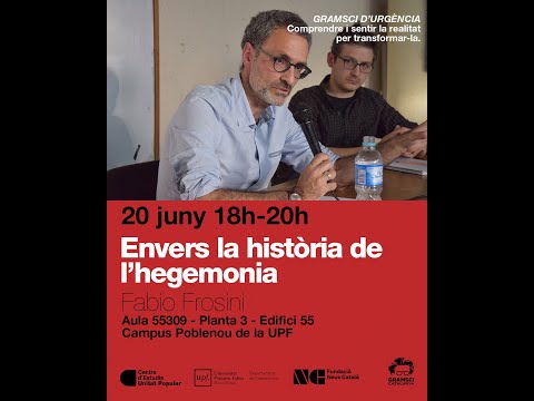 Fabio Frosini, "Envers la historia de l’hegemonia", 20 de juny de 2023