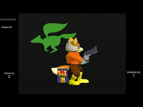 GSS 93 SSBM - Inzane [L] (Samus) vs. GWM420 (Fox, Falco) - Melee GF