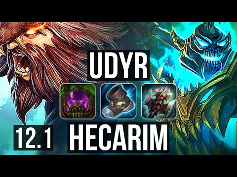 UDYR vs HECARIM (JNG) | 9/1/12, 500+ games, Legendary | EUW Diamond | 12.1