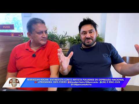 Mariozan Rocha no 100% Forró - Cantor, compositor e Vice-Prefeito de Monsenhor Hipólito (PI)