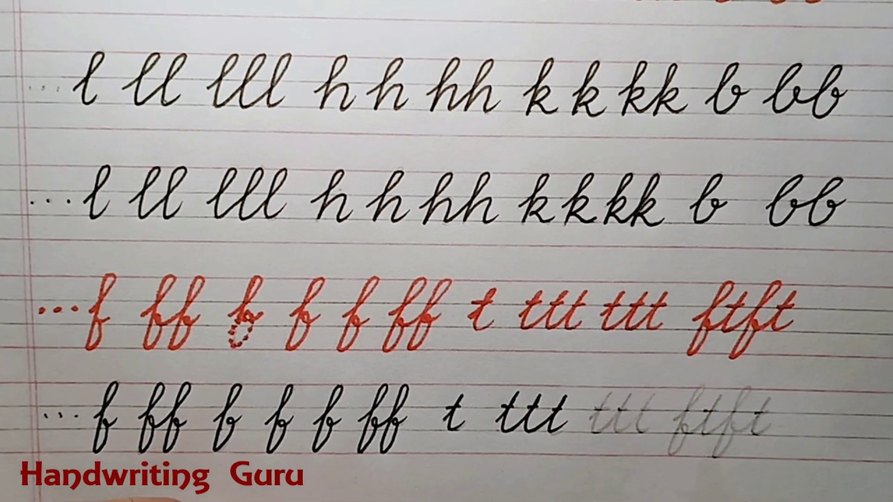 Cursive writing worksheets | Writing cursive on worksheets  for beginner | Worksheets - 3