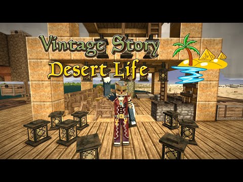 Vintage Story Desert Life Ep 218: Making Lanterns, Planting Flax, and Failing the Bees