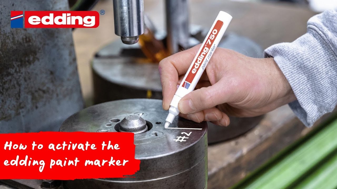 How to activate the edding paint markers properly