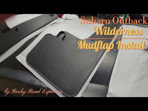 Install of Subaru Outback Wilderness Mudflaps
