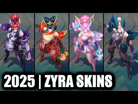ALL ZYRA SKINS SPOTLIGHT 2025 | League of Legends