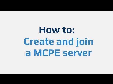 How to: Create and join a MCPE server