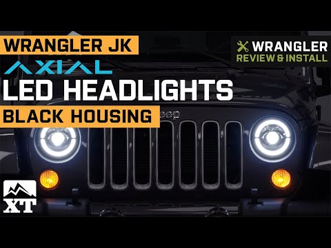 Jeep Wrangler JK Axial LED Headlights; Black Housing Review & Install
