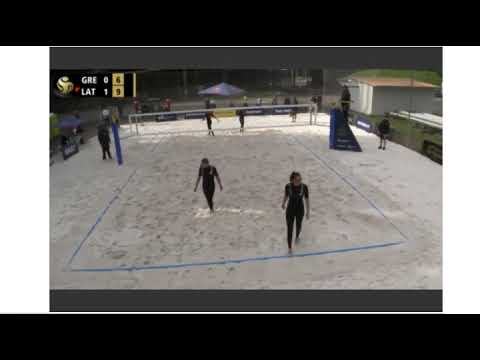 Tina Graudina/Anastasija Kravcenoka vs. Vasiliki Arvaniti/Panagiota Karagkouni - beach volleyball