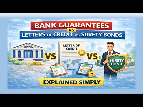 Bank Guarantee vs Letter of Credit vs Surety Bond – Explained Simply