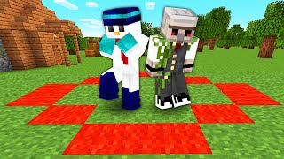 【マイクラ】1週間「赤い円から出たらダメージを受ける」世界でサバイバル生活してみた結果!?