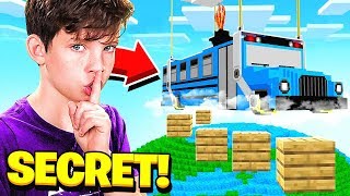 I FOUND MY LITTLE BROTHER&#39;S *SECRET* FORTNITE MAP in MINECRAFT!