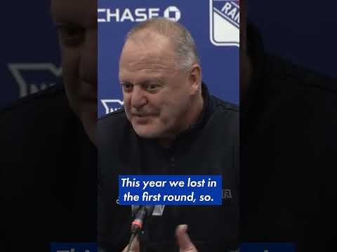 Gerard Gallant not happy to be answering questions about his job security 😳 | NYP Sports #shorts