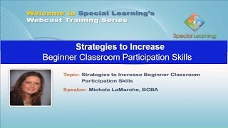 Strategies to Increase Beginner Classroom Participation Skills