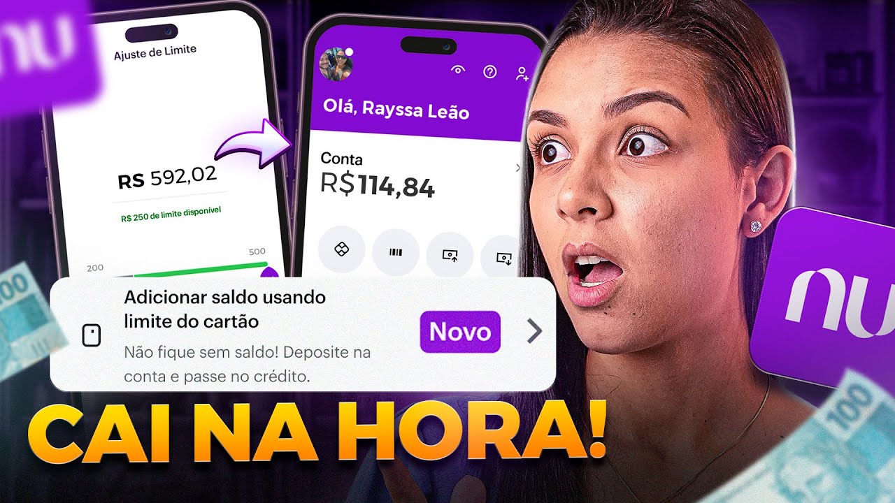NOVIDADE! TRANSFORME O LIMITE DO SEU CARTÃO DE CRÉDITO EM SALDO NA CONTA DO NUBANK!