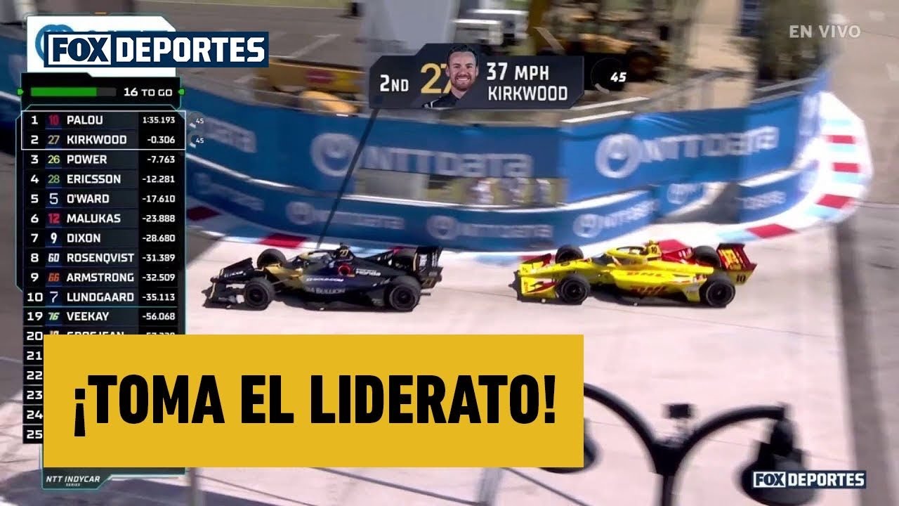 🏎️💨 ¡TOMA EL LIDERATO! Kyle Kirkwood ejecuta un rebase espectacular sobre Alex Palou | IndyCar