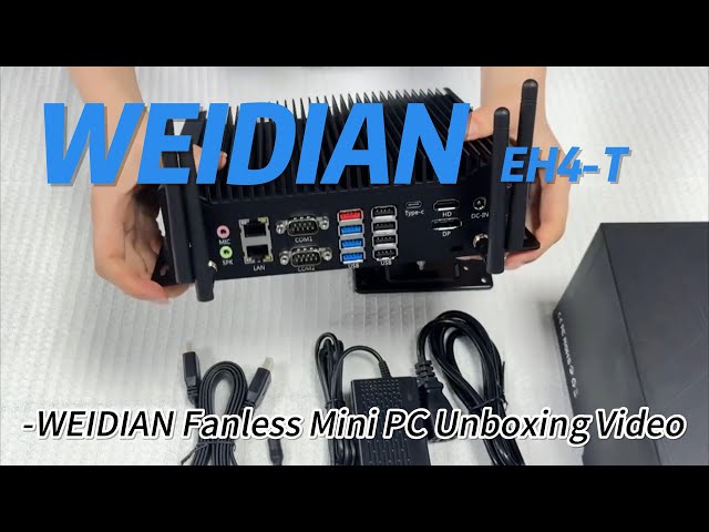 Vídeo relacionado con VENOEN Mini PC WIN11 Pro Fanless PC Industrial 12th Gen J6412 Processor, 8GB DDR4 256GB M.2 SSD Mini Computer, 2 x HD + 1 x DP 3 Display/ 2xLan/ 2xRS232 COM/WiFi/BT 4.2