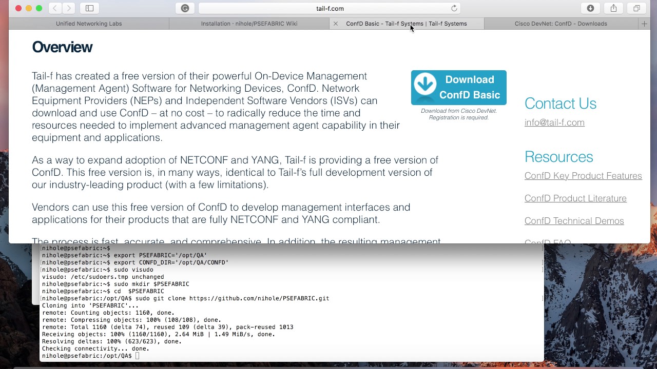 PSEFABRIC installation