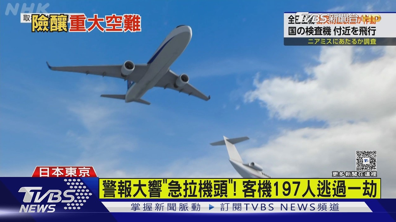 全日空降落羽田「防撞警報」突啟動 險撞日政府「白博士」檢查機