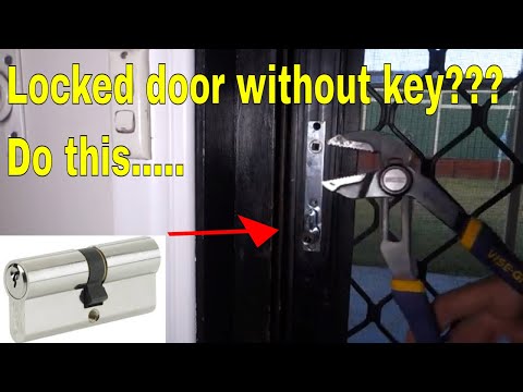 open locked door without key - replace euro cylinder lock
