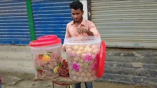 কন্ঠনগর মাওরা বাজারের সুস্বাদু ফুচকা একবার খেলে বারবার খেতে মন চাবে রাস্তার খাবার ২০২৫ #food