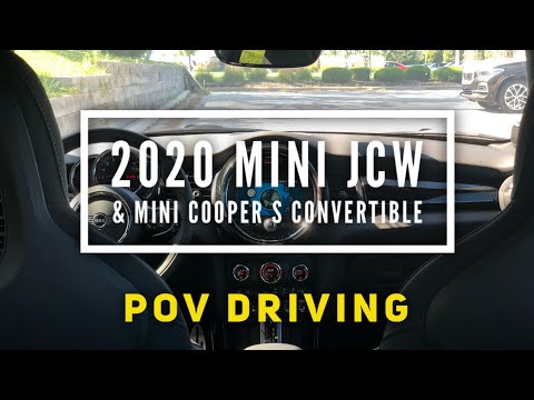 POV DRIVING THE 2020 JCW HARDTOP AND 2020 MINI COOPER S CONVERTIBLE