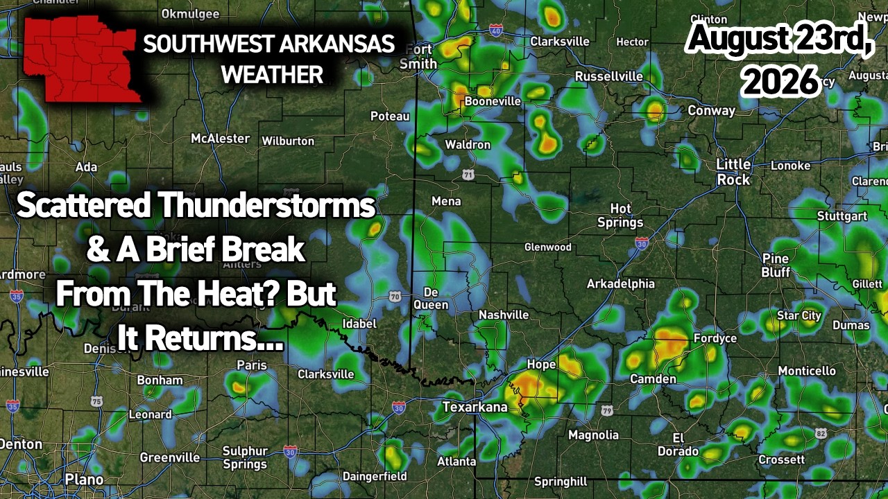 Scattered Thunderstorms & A Brief Break From The Heat? But It Returns...