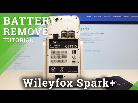 How to Remove Battery from Wileyfox Spark+ - Open Back Cover