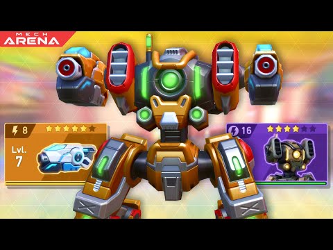 Redeemer + Railgun 8 🔥| Insane Snipes | Mech Arena